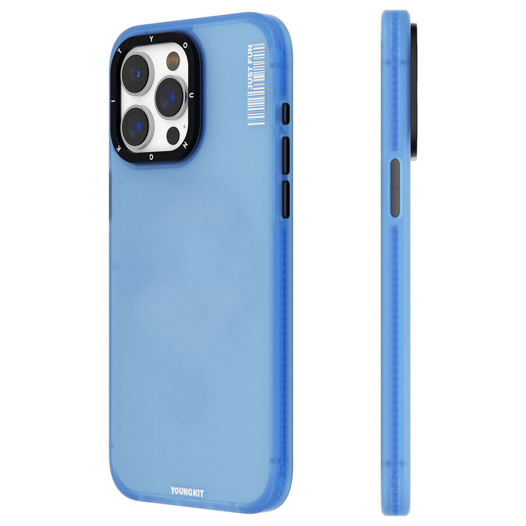 Apple iPhone 15 Pro Max Kılıf Buzlu Mat Tasarım Youngkit Colored Sand Serisi Kapak Pembe