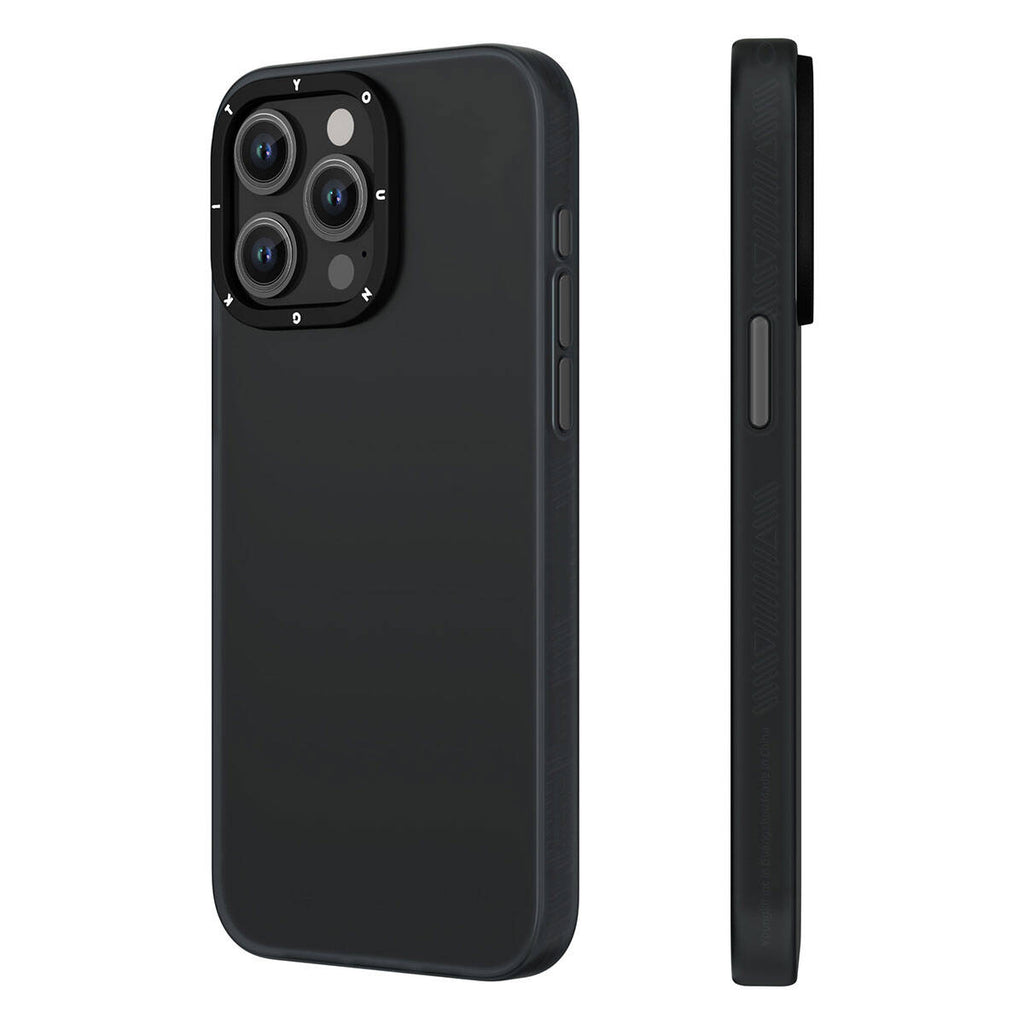 Apple iPhone 15 Pro Max Kılıf Buzlu Mat Tasarım Youngkit Hidden Sand Serisi Kapak Gri