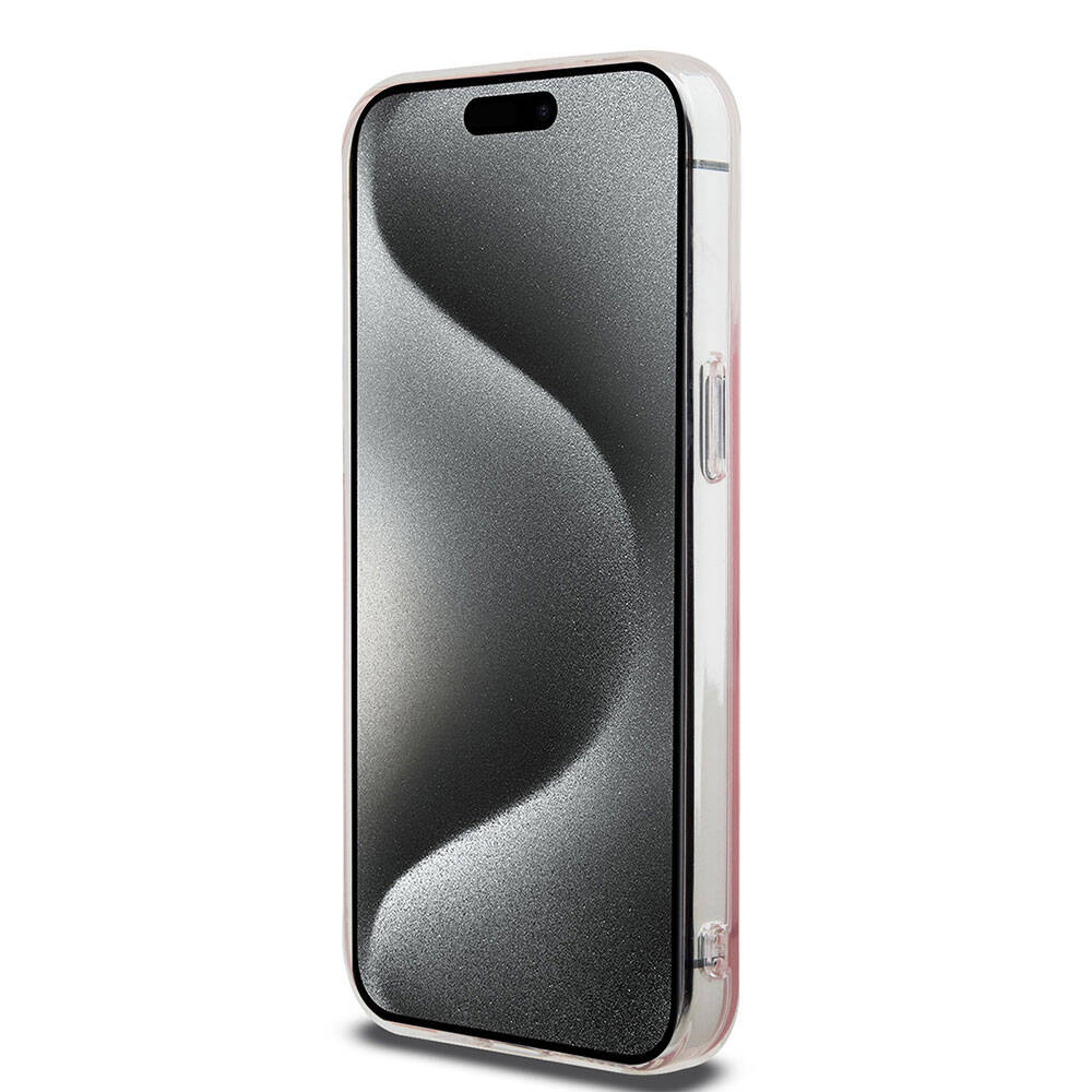 Apple iPhone 15 Pro Max Kılıf Hello Kitty Orjinal Lisanslı Askılı Yazı ve İkonik Logolu Daydreaming Kapak Beyaz