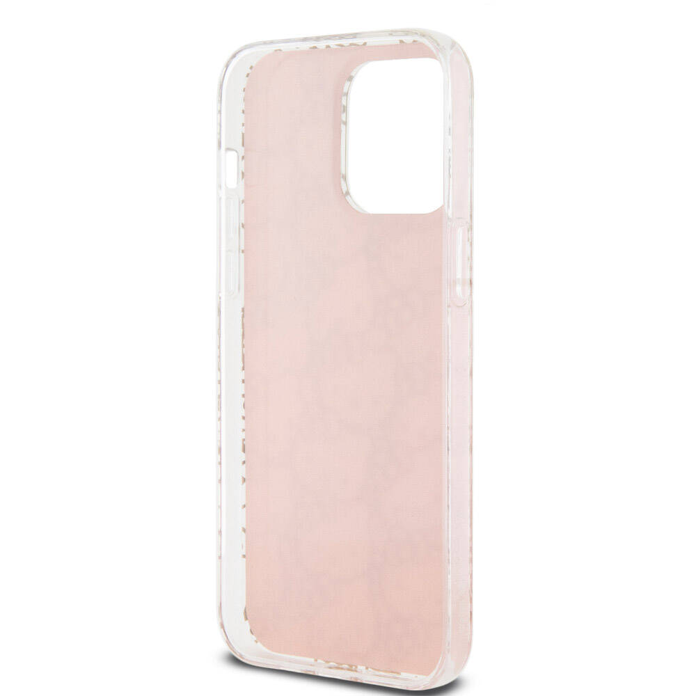 Apple iPhone 15 Pro Max Kılıf Hello Kitty Orjinal Lisanslı Renk Geçişli Elektroplating Kaplama Kitty Head Desenli Kapak Pembe