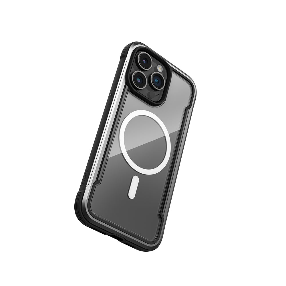 Apple iPhone 15 Pro Max Kılıf M-safe Şarj Özellikli Airbagli Raptic Shield Serisi Şeffaf Arka Yüzey Kapak Colorful