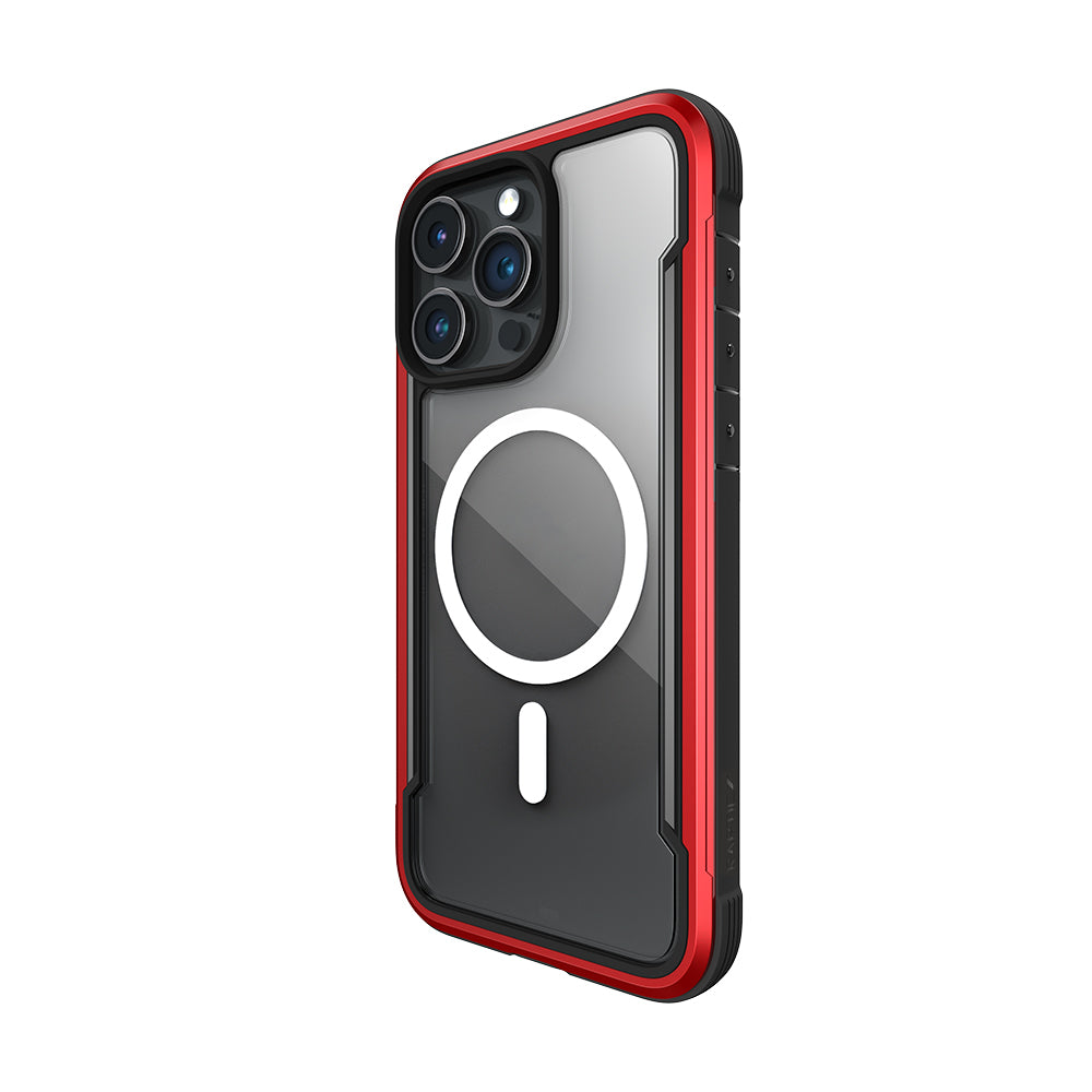 Apple iPhone 15 Pro Max Kılıf M-safe Şarj Özellikli Airbagli Raptic Shield Serisi Şeffaf Arka Yüzey Kapak Colorful