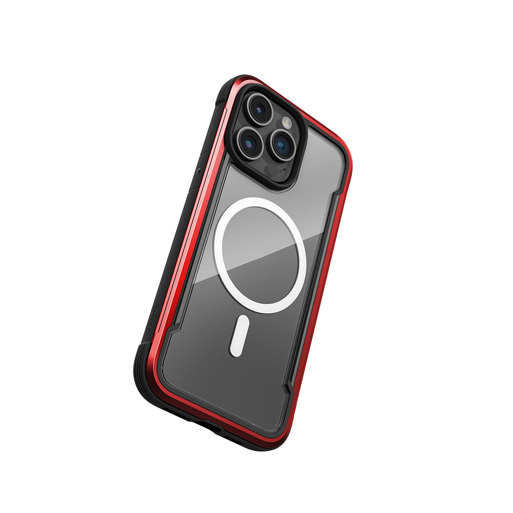 Apple iPhone 15 Pro Max Kılıf M-safe Şarj Özellikli Airbagli Raptic Shield Serisi Şeffaf Arka Yüzey Kapak Colorful