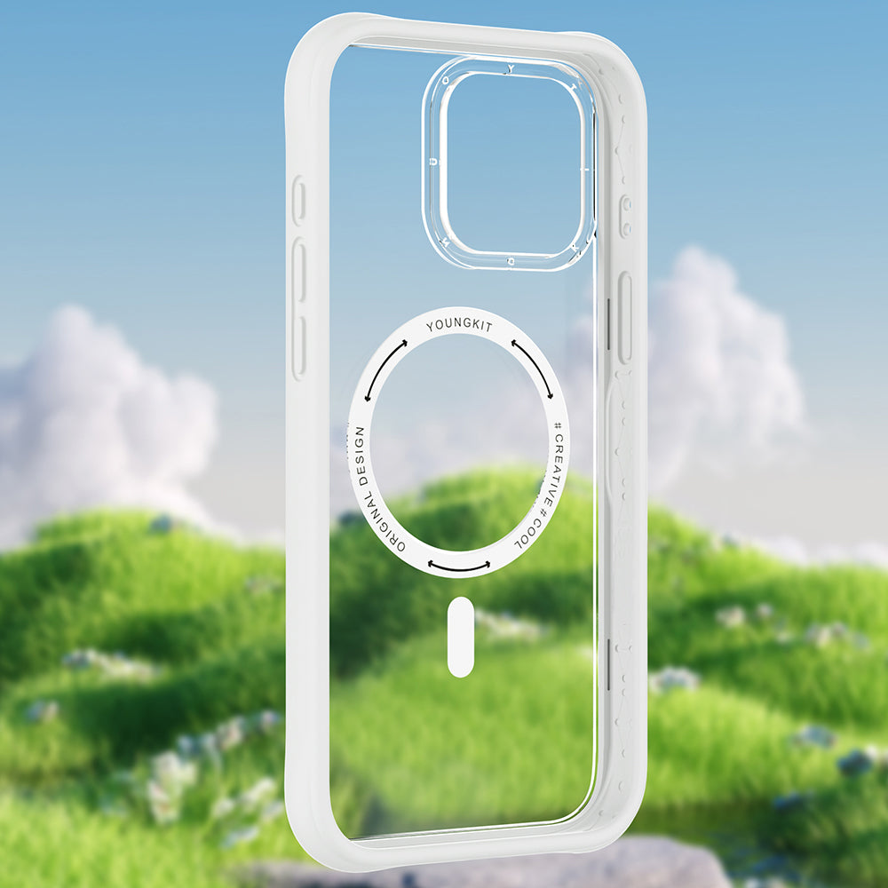 Apple iPhone 15 Pro Max Kılıf M-safe Şarj Özellikli Airbagli Youngkit Dynamic 2 Serisi Kapak Pembe