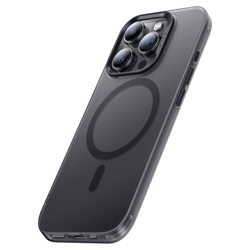 Apple iPhone 15 Pro Max Kılıf M-safe Şarj Özellikli Benks Lucid Armor Kapak Siyah