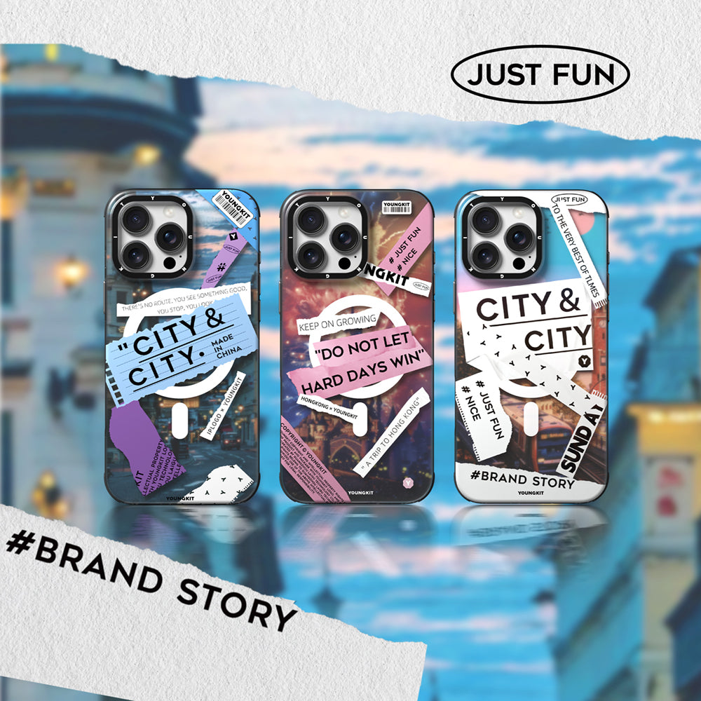 Apple iPhone 15 Pro Max Kılıf M-safe Şarj Özellikli Youngkit A-City Serisi Kapak Mavi