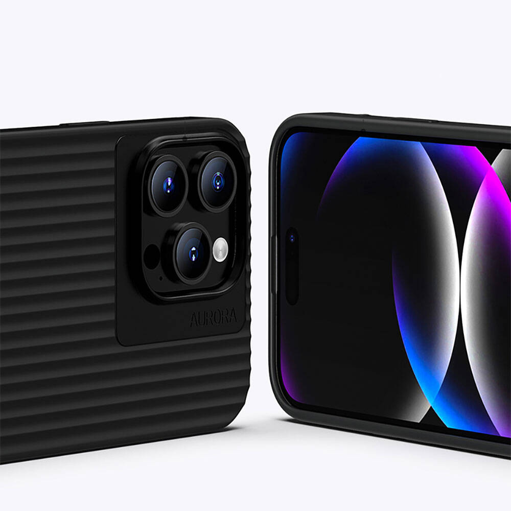 Apple iPhone 15 Pro Max Kılıf Recci Aurora Serisi M-safe Şarj Özellikli Kapak Beyaz