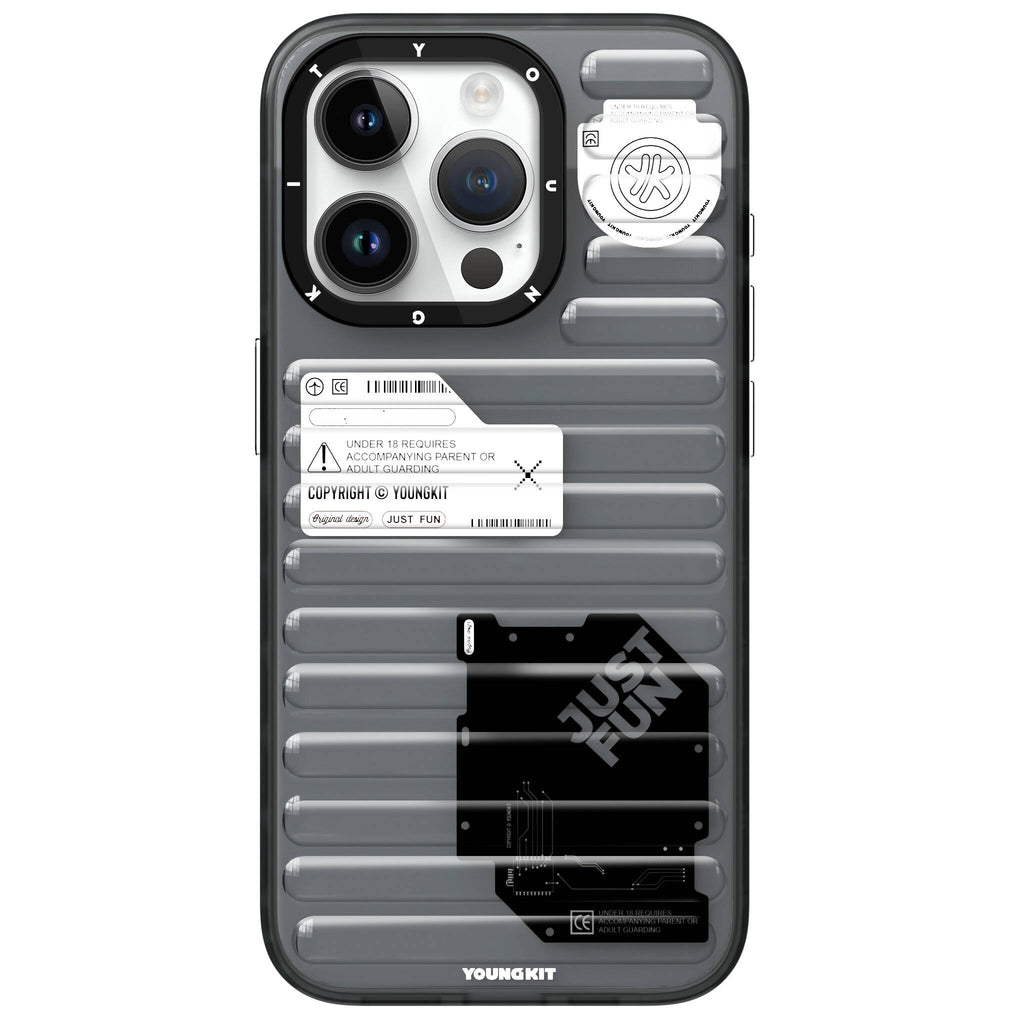 Apple iPhone 15 Pro Max Kılıf Şeffaf Renkli Tasarım YoungKit Fluorite Serisi Kapak Yeşil