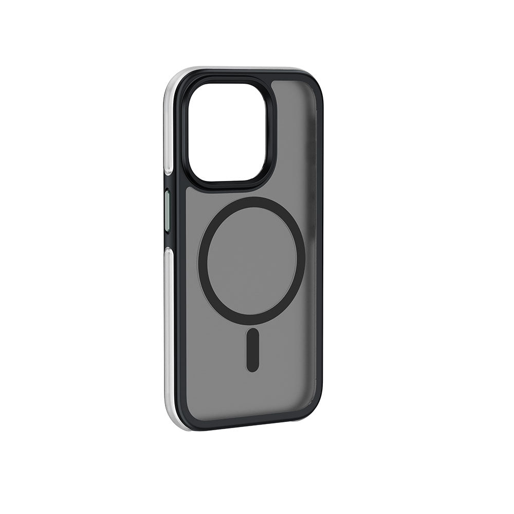 Apple iPhone 15 Pro Max Kılıf Wiwu ZKK-012 M-safe Şarj Özellikli Air Cushion Kapak Mavi