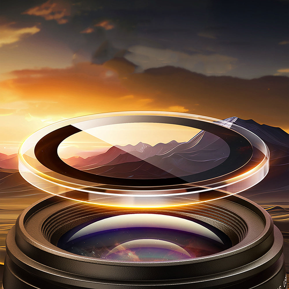 Apple iPhone 15 Pro Wiwu LG-007 Lens Guard Oleofobik Anti Reflective Kamera Lens Koruyucu + Kolay Uygulama Aparatlı Şeffaf