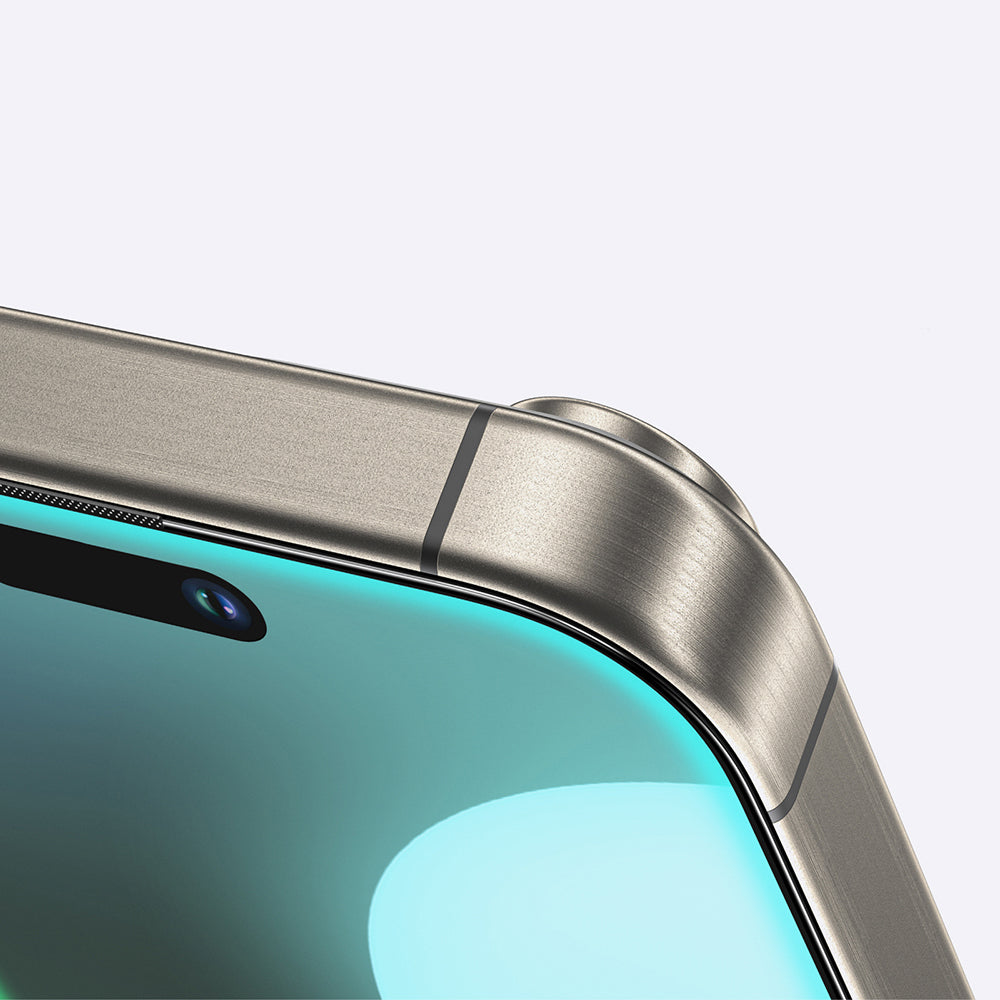 Apple iPhone 16 Amazingthing Titan Mat Parmak İzi Bırakmayan Temperli Cam Ekran Koruyucu Siyah