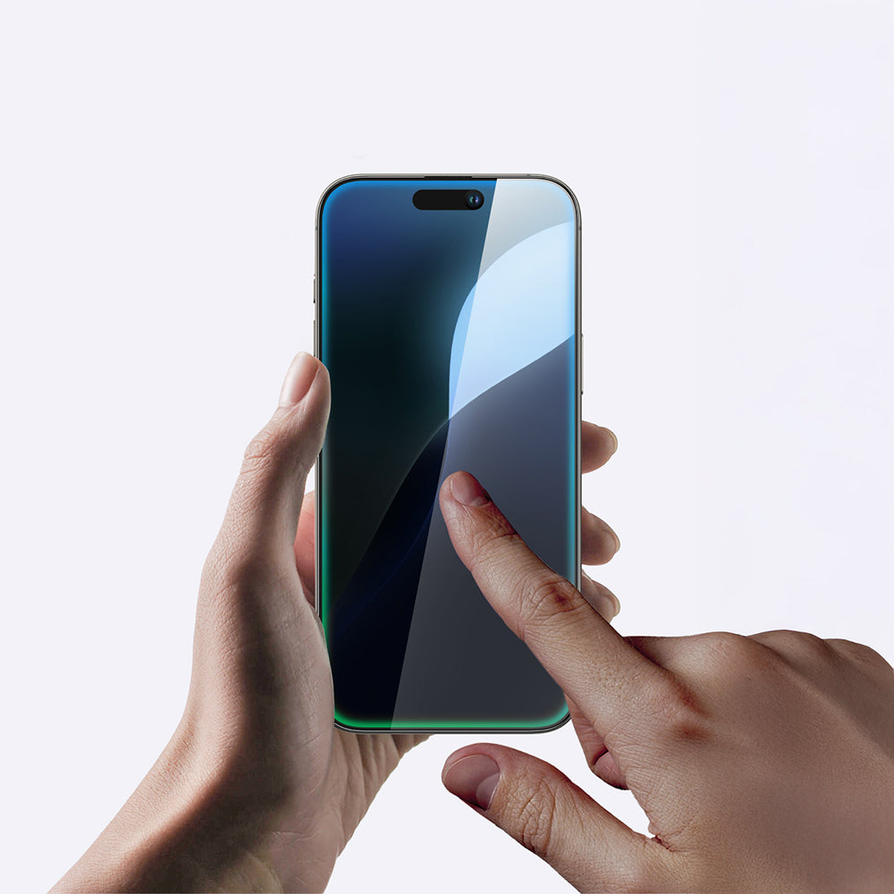 Apple iPhone 16 Amazingthing Titan Parmak İzi Bırakmayan Temperli Cam Ekran Koruyucu Siyah