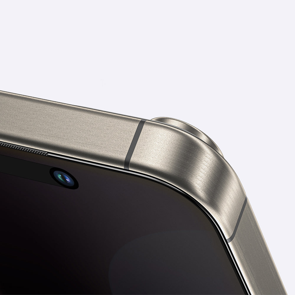 Apple iPhone 16 Amazingthing Titan Privacy Parmak İzi Bırakmayan Temperli Cam Ekran Koruyucu Siyah