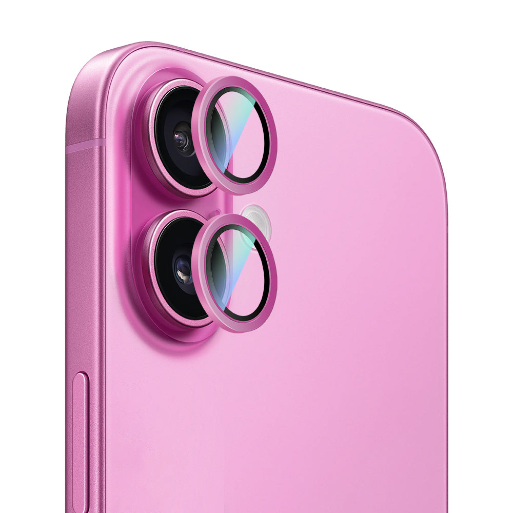 Apple iPhone 16 CaseWorld Alloy Serisi Oleofobik Anti Reflective Kamera Lens Koruyucu Yeşil