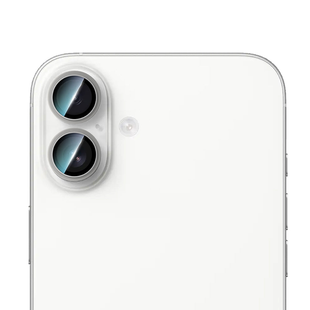 Apple iPhone 16 CaseWorld Alloy Serisi Oleofobik Anti Reflective Kamera Lens Koruyucu Gümüş