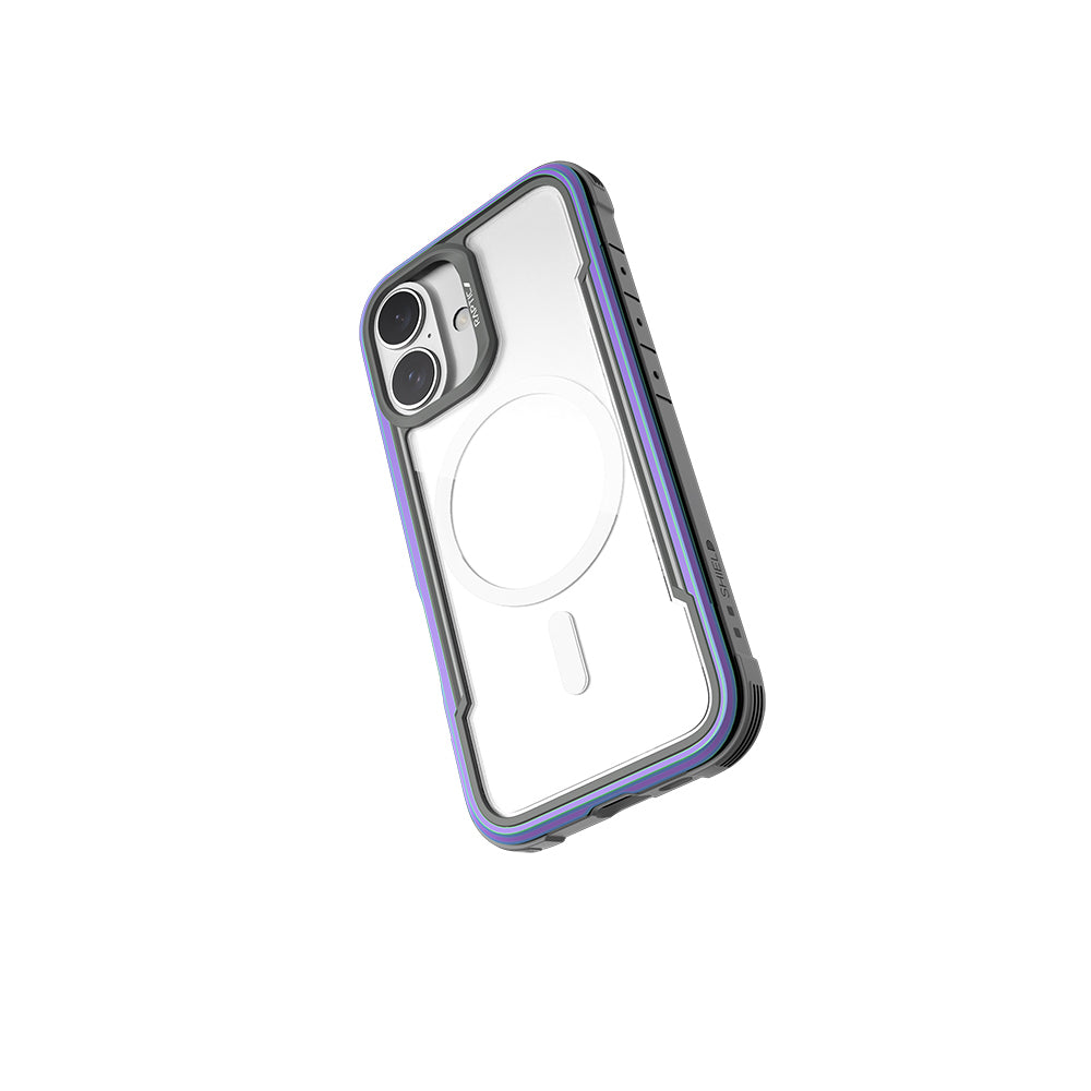 Apple iPhone 16 Kılıf M-safe Şarj Özellikli Airbagli Raptic Shield Serisi Şeffaf Arka Yüzey Kapak Colorful