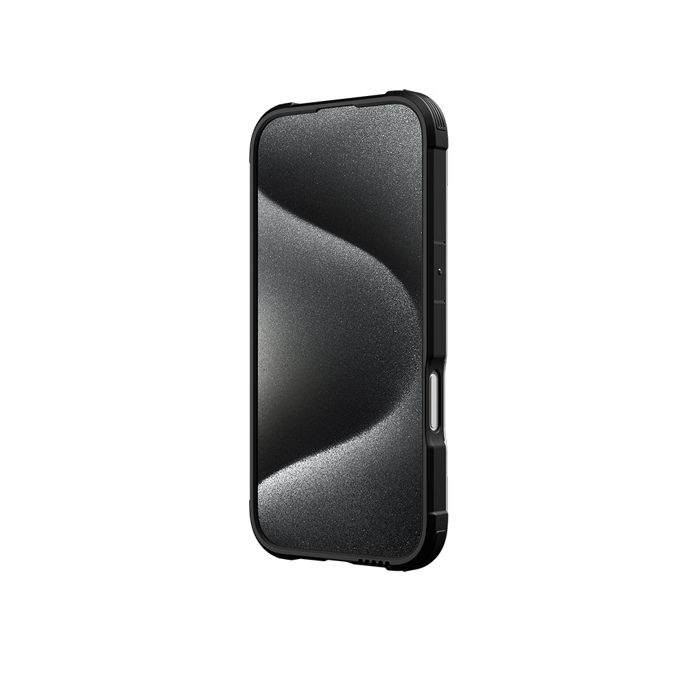 Apple iPhone 16 Kılıf M-safe Şarj Özellikli Airbagli Raptic Shield Serisi Şeffaf Arka Yüzey Kapak Siyah