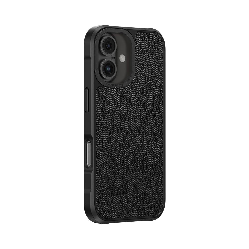 Apple iPhone 16 Kılıf M-safe Şarj Özellikli Amazingthing Glamour Serisi Kapak Siyah