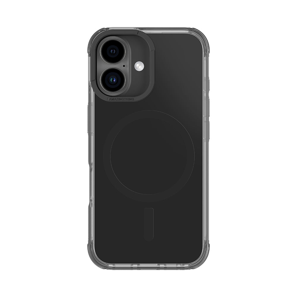 Apple iPhone 16 Kılıf M-safe Şarj Özellikli Amazingthing Omni Serisi Kapak Siyah