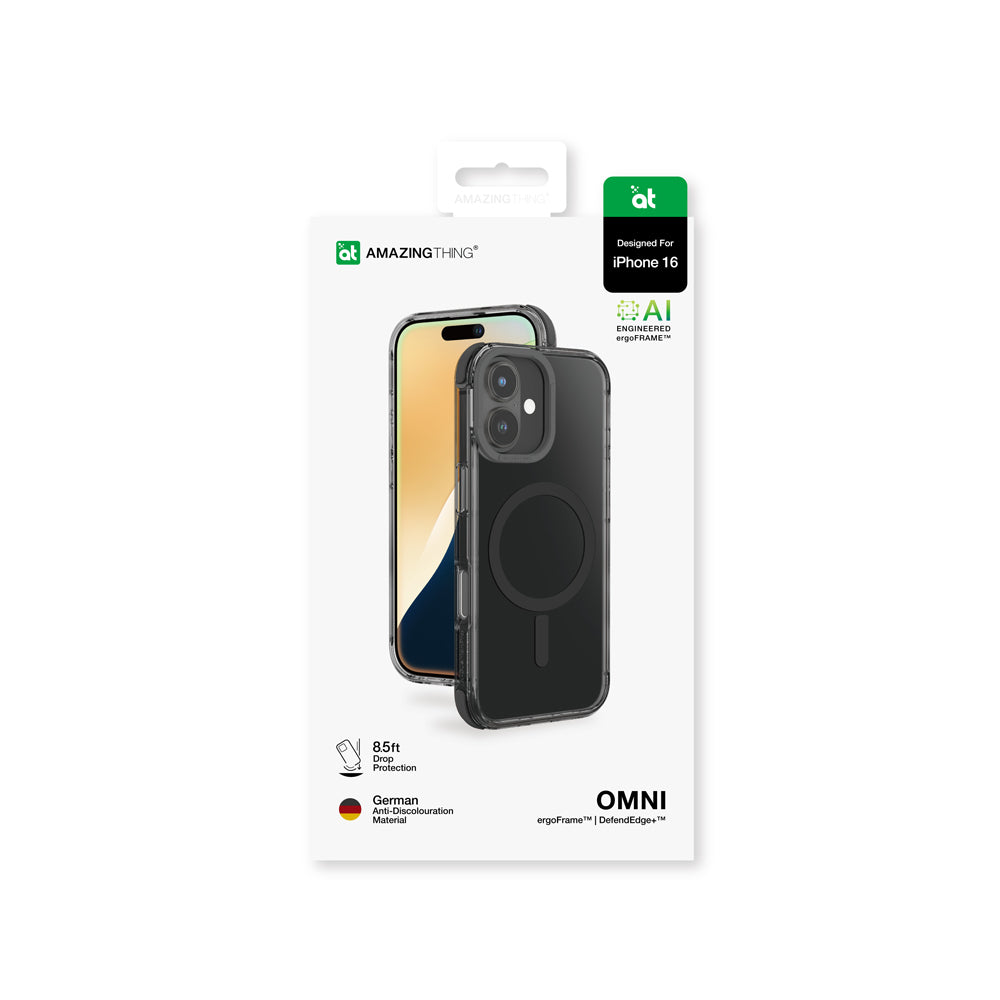 Apple iPhone 16 Kılıf M-safe Şarj Özellikli Amazingthing Omni Serisi Kapak Pembe