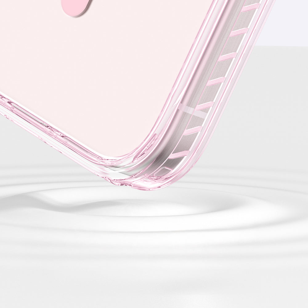 Apple iPhone 16 Kılıf M-safe Şarj Özellikli Yüzük Standlı Amazingthing Titan Pro Serisi Kapak Pembe