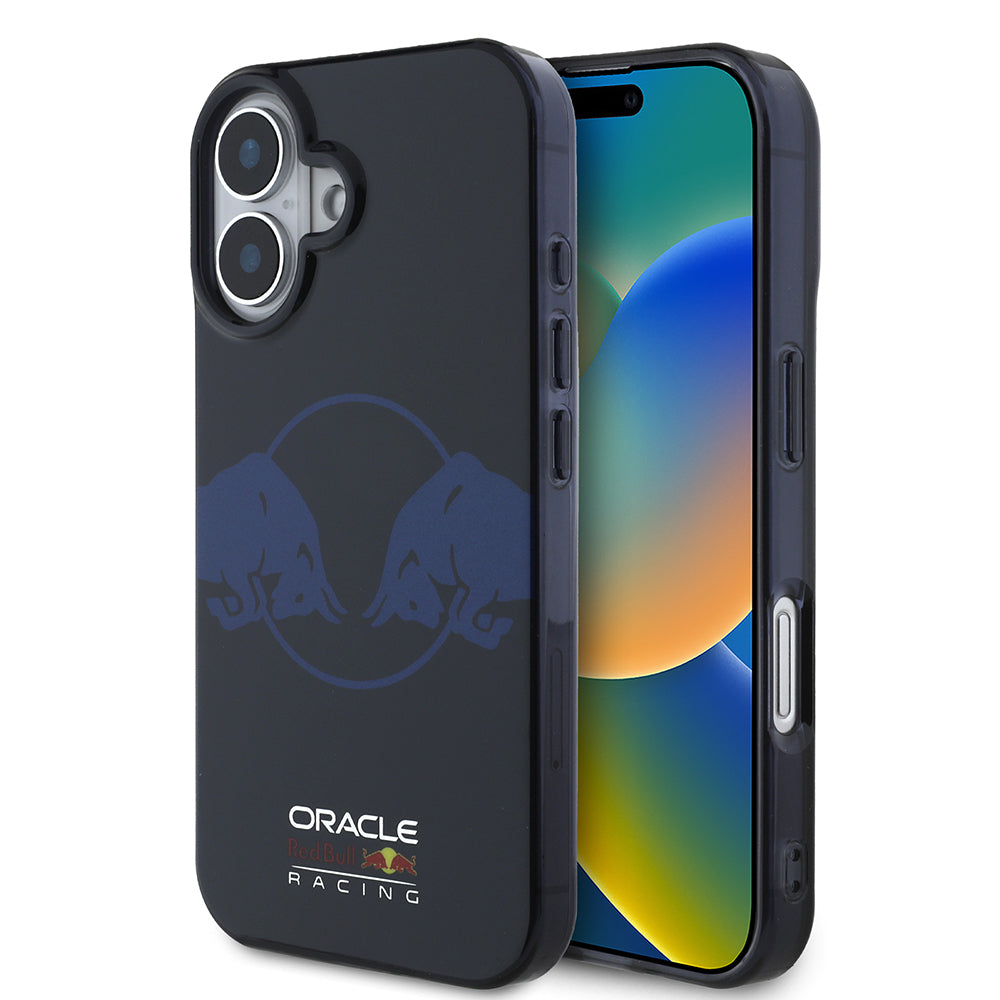 Apple iPhone 16 Kılıf Redbull Orjinal Lisanslı M-safe Şarj Özellikli IML Çift Boğa Baskılı Sert PC Kapak Lacivert