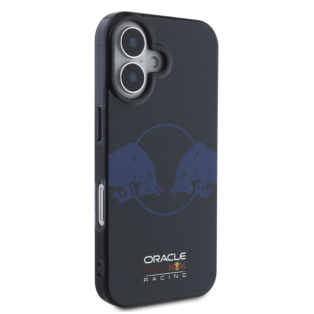 Apple iPhone 16 Kılıf Redbull Orjinal Lisanslı M-safe Şarj Özellikli IML Çift Boğa Baskılı Sert PC Kapak Lacivert