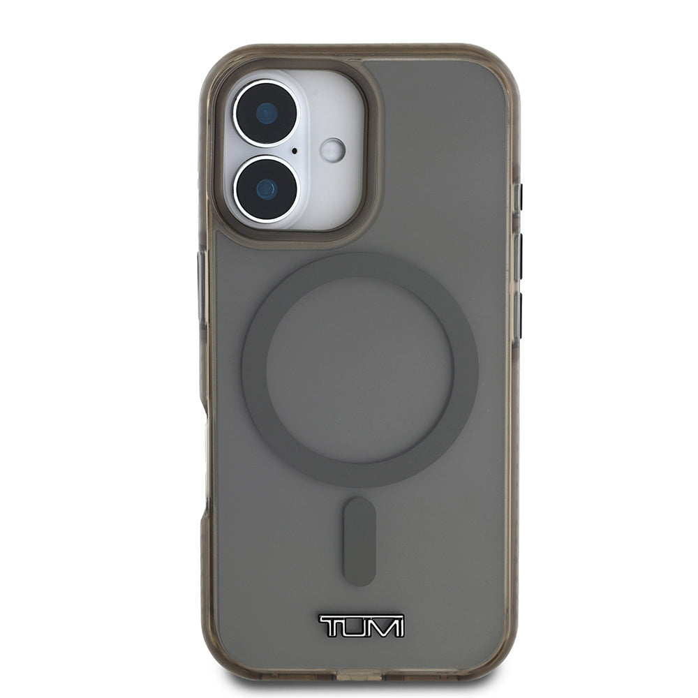 Apple iPhone 16 Kılıf TUMI Orjinal Lisanslı M-safe Şarj Özellikli Airbagli Transparan Kapak Haki