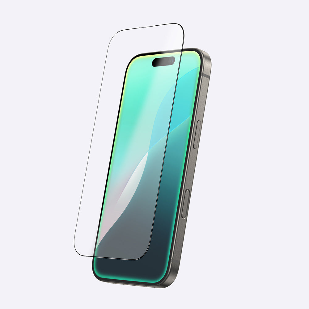 Apple iPhone 16 Plus Amazingthing Radix Mat Parmak İzi Bırakmayan Temperli Cam Ekran Koruyucu Siyah