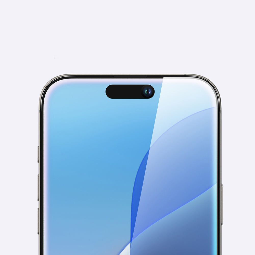 Apple iPhone 16 Plus Amazingthing Radix Parmak İzi Bırakmayan Temperli Cam Ekran Koruyucu Siyah