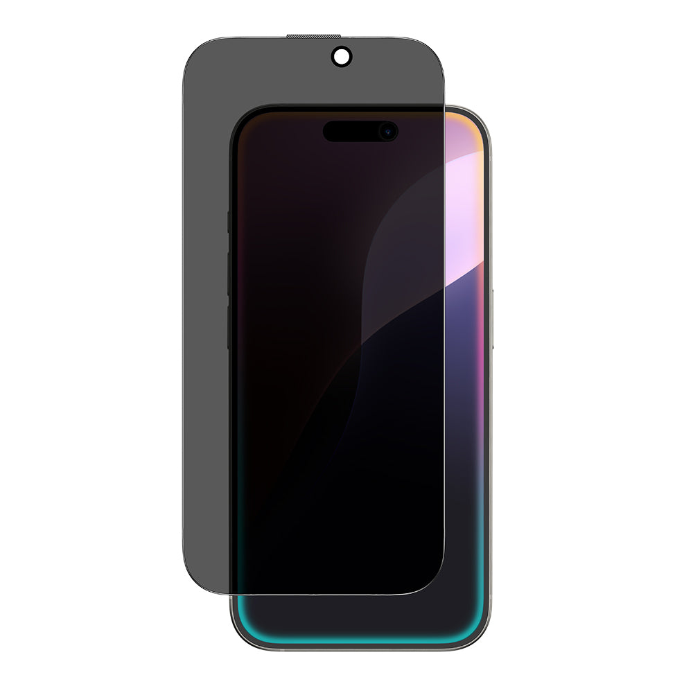 Apple iPhone 16 Plus Amazingthing Titan Privacy Parmak İzi Bırakmayan Temperli Cam Ekran Koruyucu Siyah