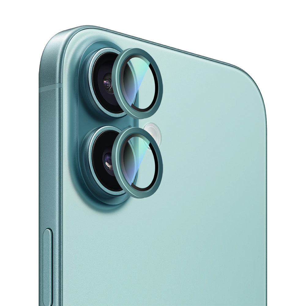 Apple iPhone 16 Plus CaseWorld Alloy Serisi Oleofobik Anti Reflective Kamera Lens Koruyucu Gümüş