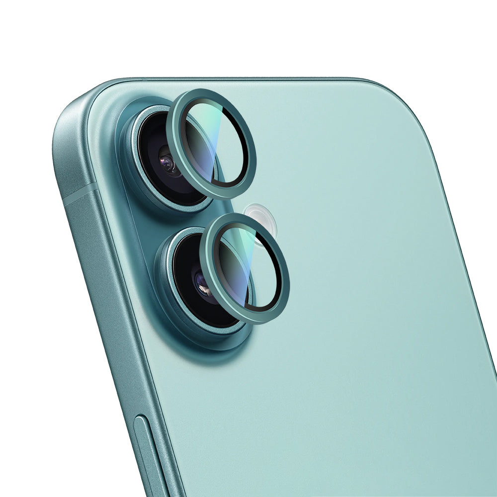 Apple iPhone 16 Plus CaseWorld Alloy Serisi Oleofobik Anti Reflective Kamera Lens Koruyucu Gümüş