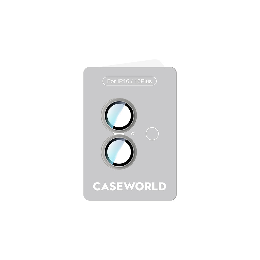 Apple iPhone 16 Plus CaseWorld Alloy Serisi Oleofobik Anti Reflective Kamera Lens Koruyucu Pembe