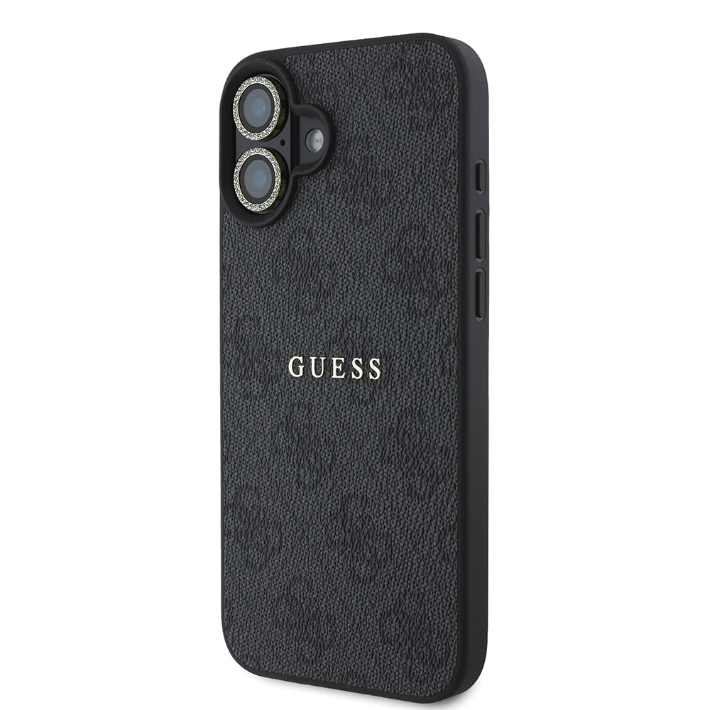 Apple iPhone 16 Plus Guess Orjinal Lisanslı Kılıf + Ekran Koruyucu + Lens Koruyucu 3in1 Aksesuar Seti Pembe