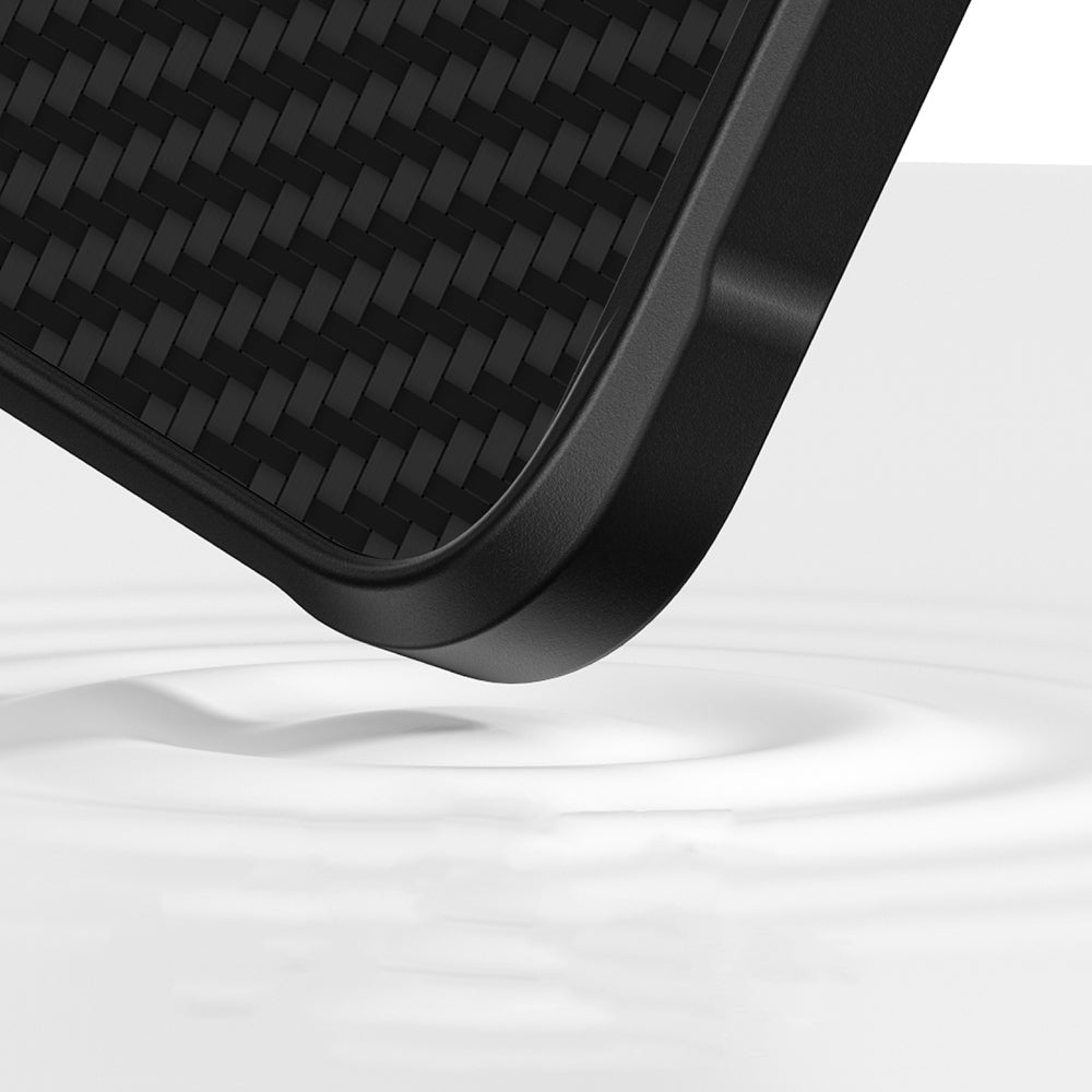 Apple iPhone 16 Plus Kılıf M-safe Şarj Özellikli 1500D Aramid Fiber Amazingthing Titan Max Serisi Kapak Siyah