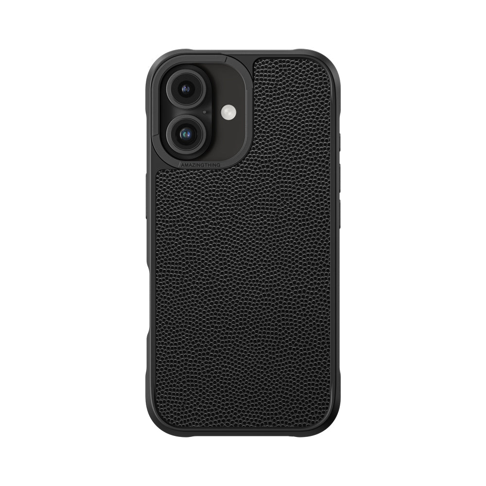 Apple iPhone 16 Plus Kılıf M-safe Şarj Özellikli Amazingthing Glamour Serisi Kapak Siyah