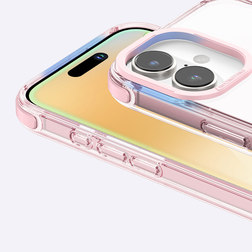 Apple iPhone 16 Plus Kılıf M-safe Şarj Özellikli Amazingthing Omni Serisi Kapak Pembe
