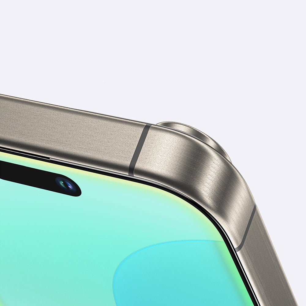 Apple iPhone 16 Pro Amazingthing Radix Mat Parmak İzi Bırakmayan Temperli Cam Ekran Koruyucu Siyah