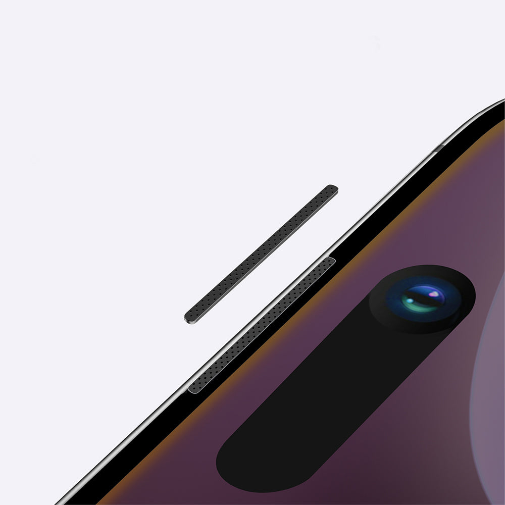 Apple iPhone 16 Pro Amazingthing Titan Privacy Parmak İzi Bırakmayan Temperli Cam Ekran Koruyucu Siyah