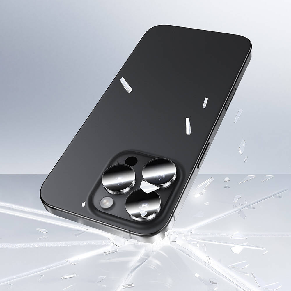 Apple iPhone 16 Pro Benks AR Glass Warrior Transparan Premium Cam Kamera Lens Koruyucu Şeffaf