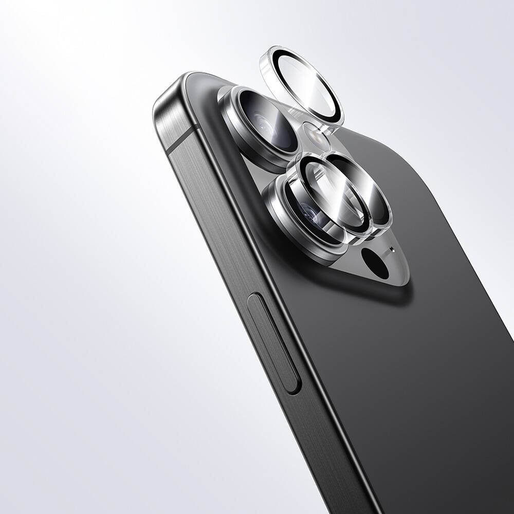 Apple iPhone 16 Pro Benks AR Glass Warrior Transparan Premium Cam Kamera Lens Koruyucu Şeffaf