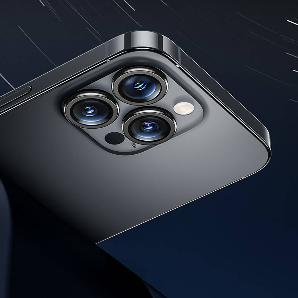 Apple iPhone 16 Pro Benks DR Safir Kamera Lens Koruyucu Gümüş