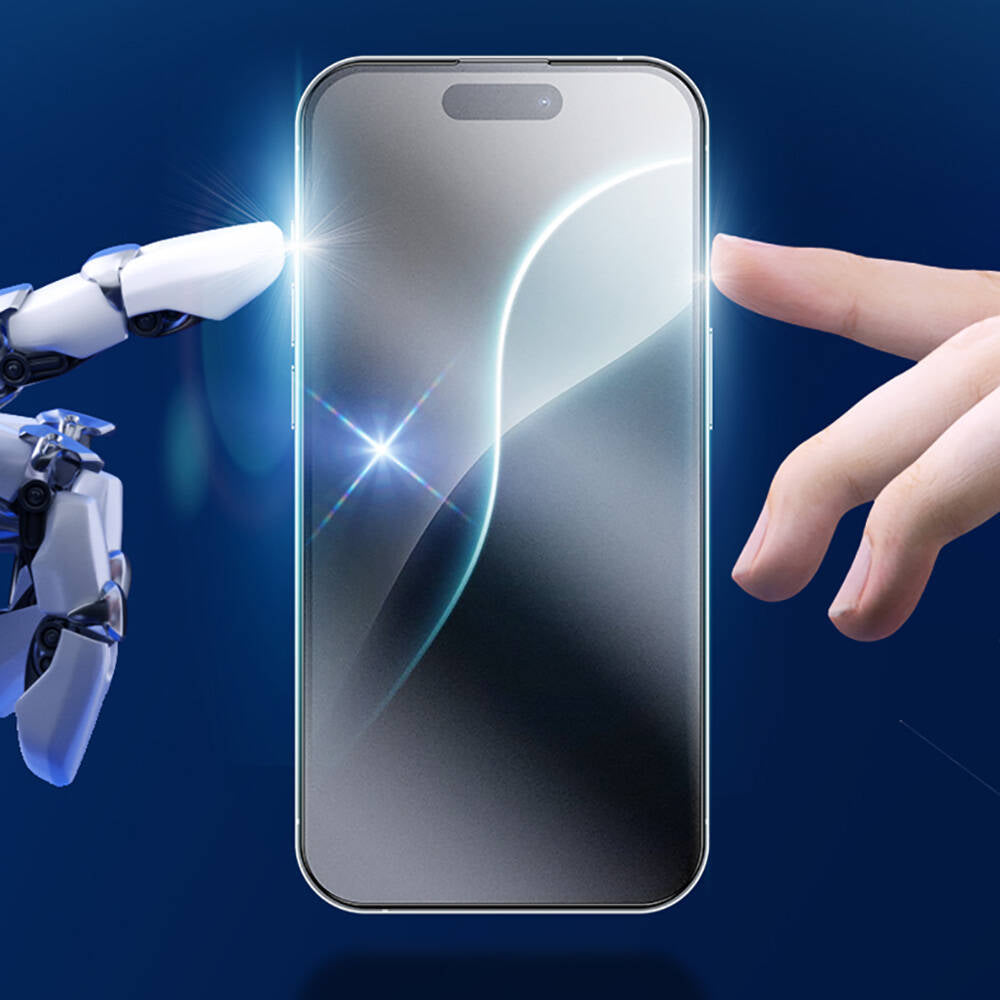 Apple iPhone 16 Pro Benks JoyTouch Mat Oyun Ekran Koruyucu + Kolay Uygulama Aparatı Siyah