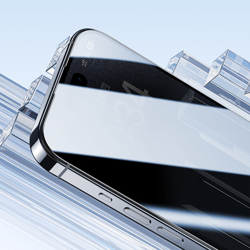 Apple iPhone 16 Pro Benks Ultra İnce Kenarlı Privacy Hayalet Ekran Koruyucu + Kolay Uygulama Aparatlı Siyah