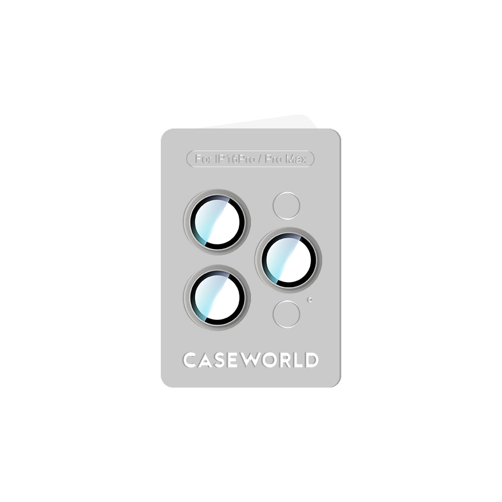 Apple iPhone 16 Pro CaseWorld Alloy Serisi Oleofobik Anti Reflective Kamera Lens Koruyucu Siyah