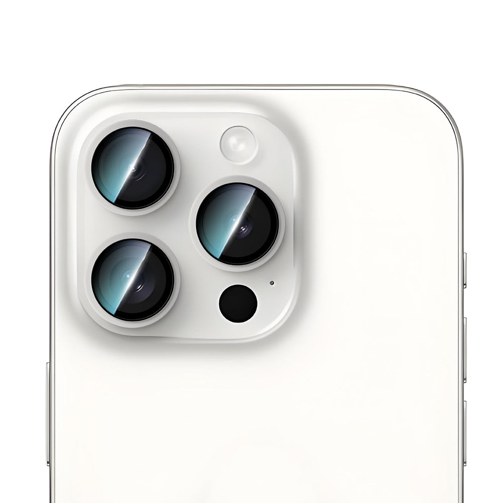 Apple iPhone 16 Pro CaseWorld Sapphire Serisi Anti Reflective Lens Koruyucu Gümüş