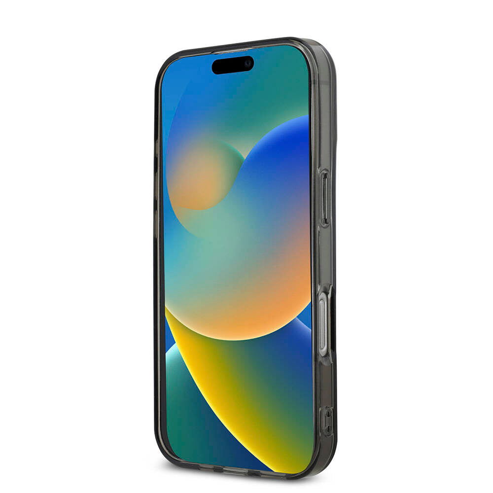 Apple iPhone 16 Pro Kılıf AMG Orjinal Lisanslı M-safe Şarj Özellikli IML Baskı Logolu Çift Katmanlı Bow Lines Kapak Beyaz