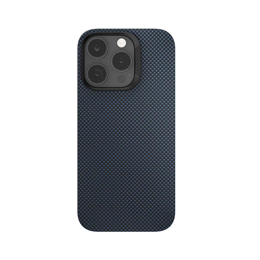 Apple iPhone 16 Pro Kılıf M-safe Şarj Özellikli Benks ArmorTint Serisi ArmorAir Kevlar Kapak Mavi