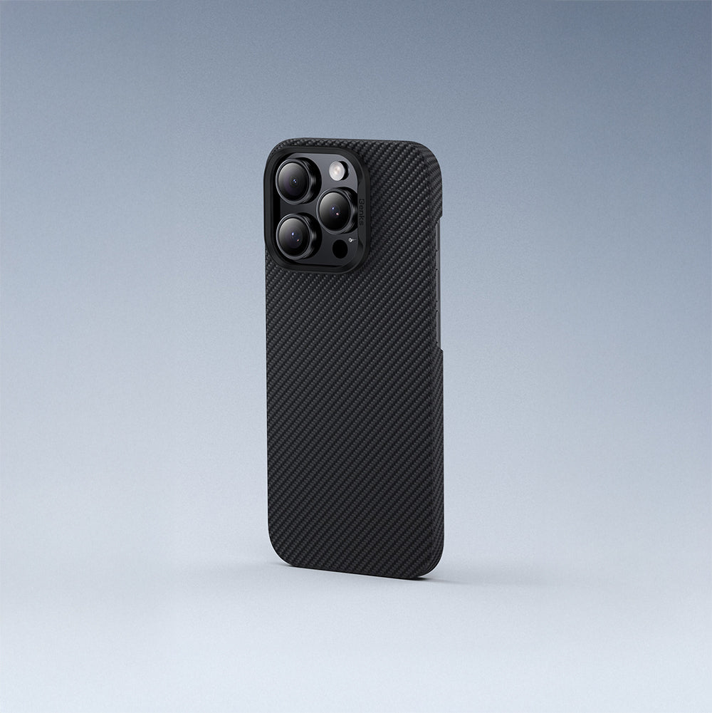 Apple iPhone 16 Pro Kılıf Benks M-safe Şarj Özellikli Metal Kamera Çerçeveli Magnetik ArmorAir 600D Kevlar Fiber Kapak Siyah